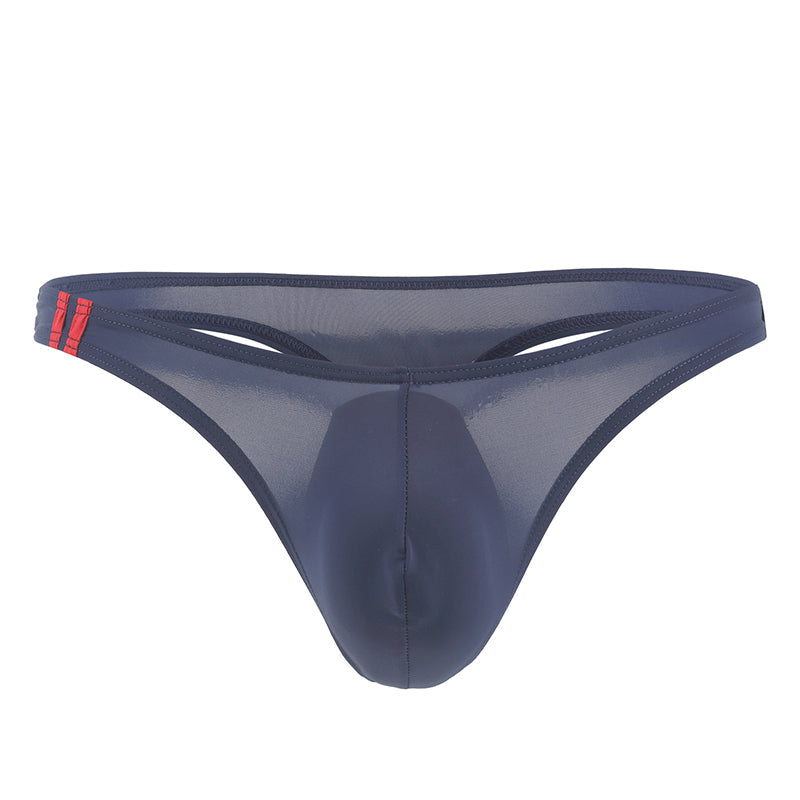 Men's U Convex Pouch Ice Silk Thongs - versaley