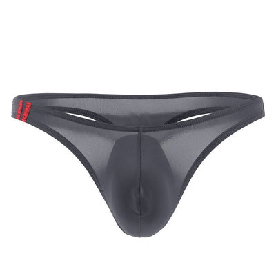 Men's U Convex Pouch Ice Silk Thongs - versaley