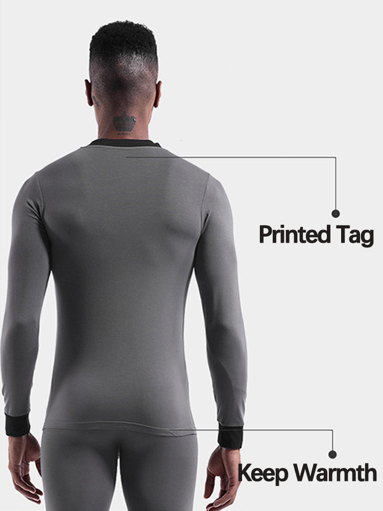 Mens Base Layers V-Neck Thermal Shirt