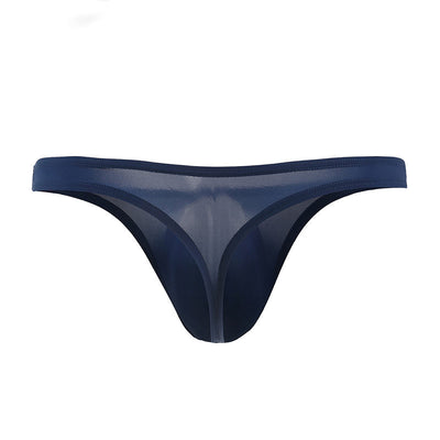 Men's U Convex Pouch Ice Silk Thongs - versaley