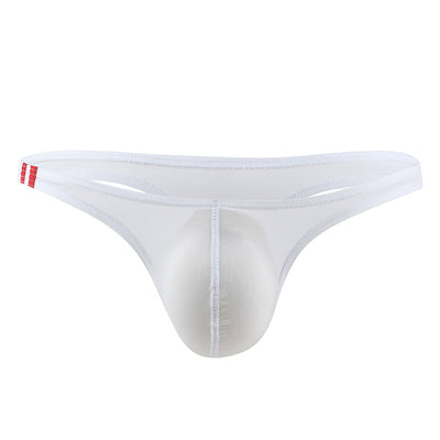 Men's U Convex Pouch Ice Silk Thongs - versaley