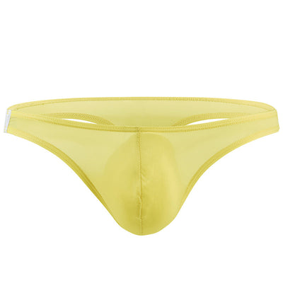 Men's U Convex Pouch Ice Silk Thongs - versaley