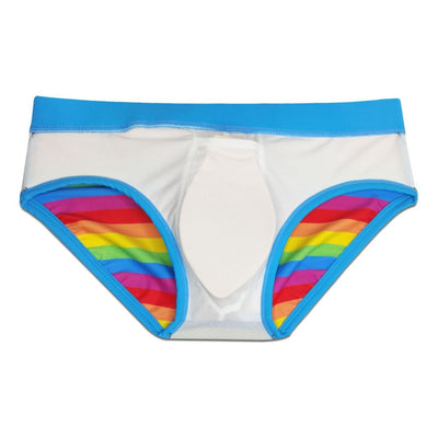 Baby Blue Rainbow Swim Briefs