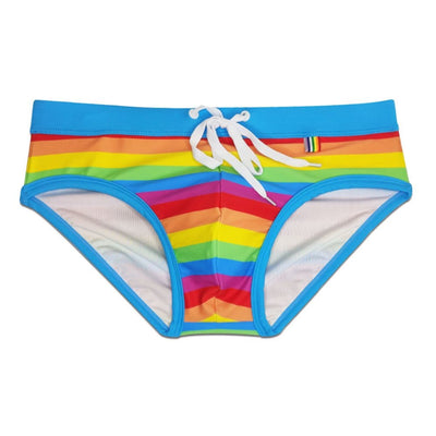 Baby Blue Rainbow Swim Briefs