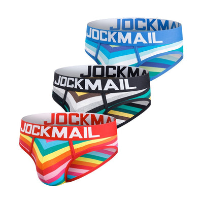 Jockmail Striped Briefs 3-Pack - Oh My Underwear