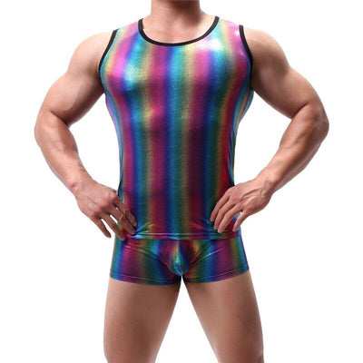 Metallic Rainbow Tanktop + Boxers