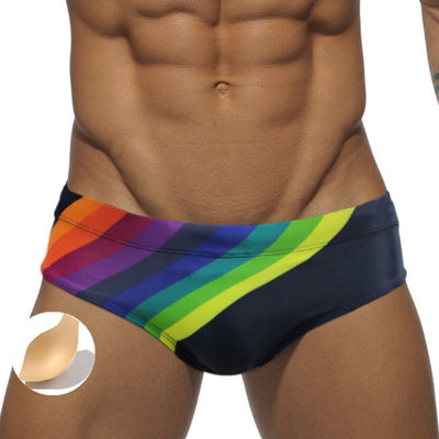 Rainbow Sailor Swim Briefs - Oh My Underwear